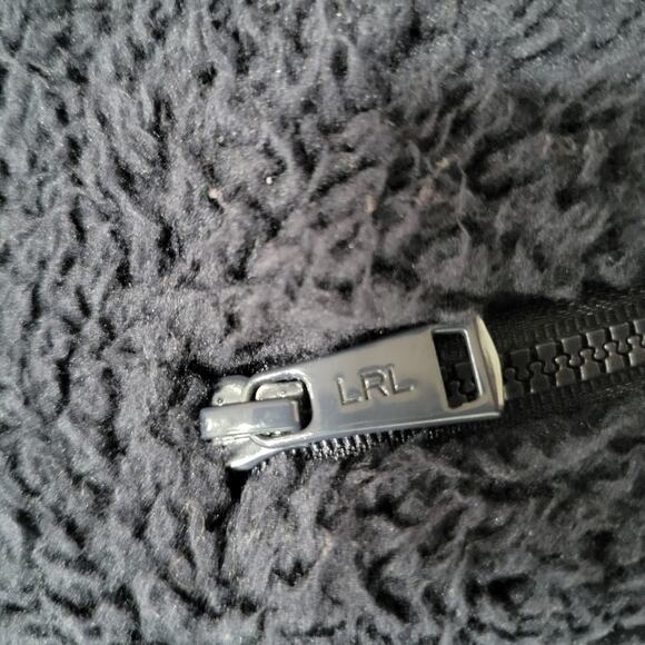 Lauren Ralph Lauren Faux Sherpa Half Zip Teddy Fleece Pullover - Picture 3 of 10